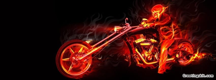 3D Ghost Rider FB Timeline Cover