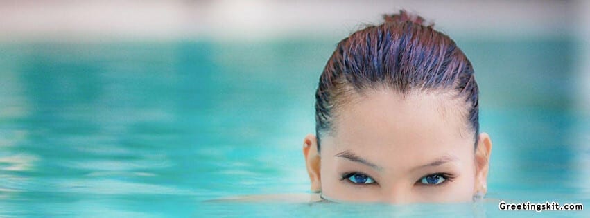 Girl on Blue Water FB Cover