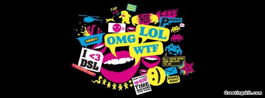 Internet OMG LOL Smile WTF Abstract FB Cover