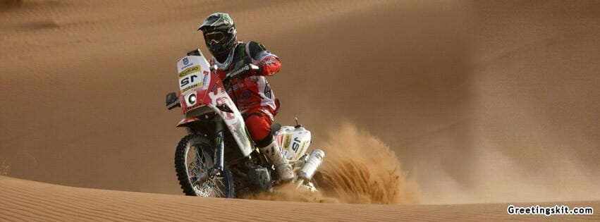 Motorcycle Racing on the Sand FB Timeline Cover