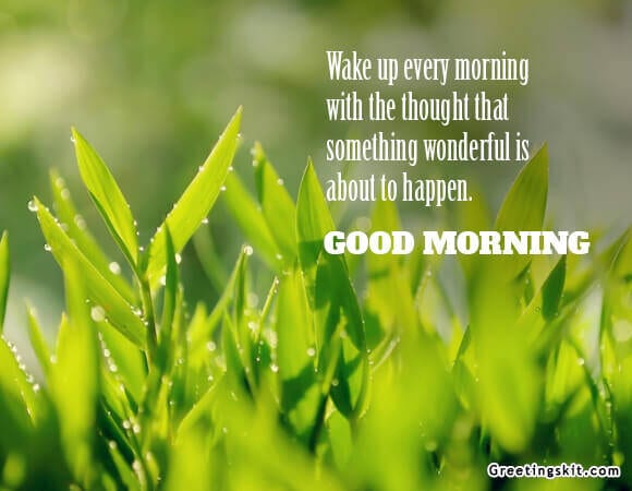 Morning – Picture Quotes – Wake up Every Morning