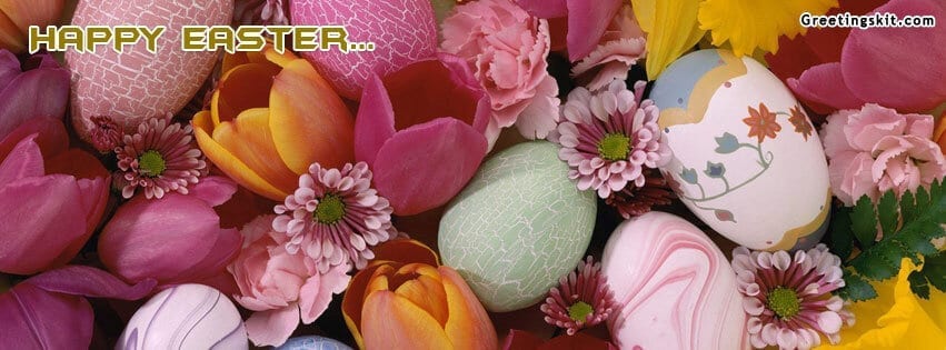Happy Easter Facebook Timeline Cover Image