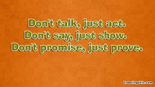 Don’t Talk – Picture Quote