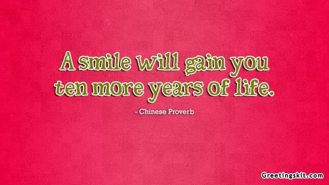 A Smile will Gain You – Picture Quote