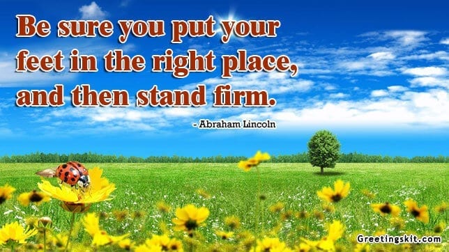 Stand Firm – Picture Quote