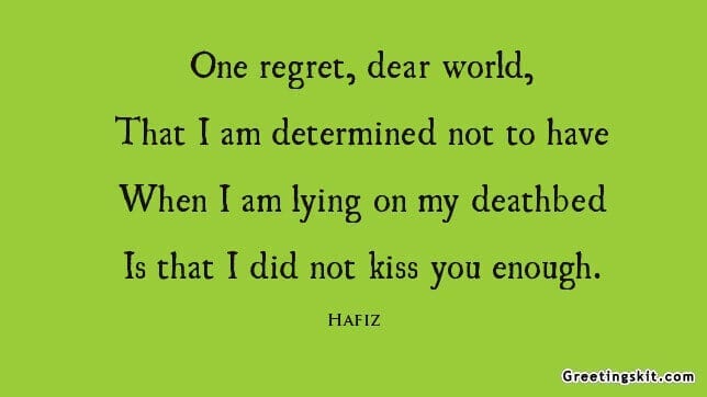 One Regret – Picture Quote