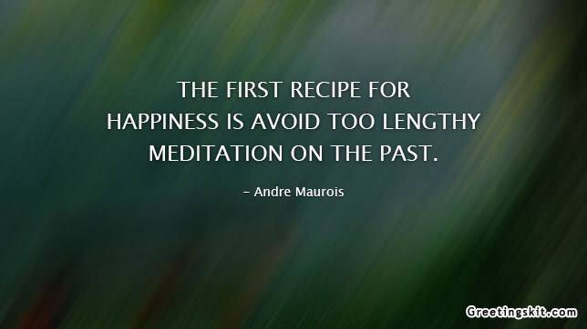 The First Recipe for Happiness – Picture Quote