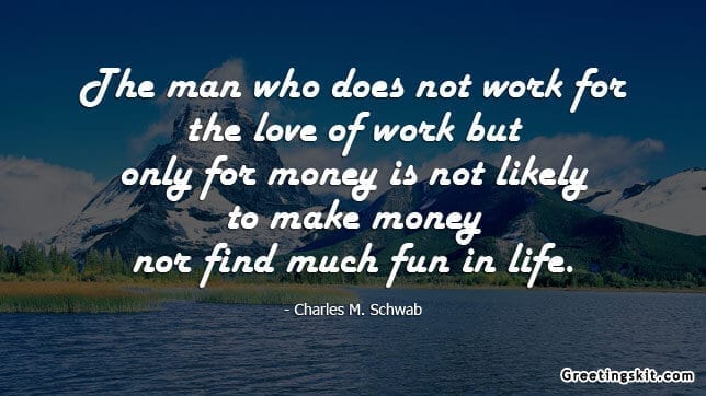 The Man who does Not Work – Picture Quote