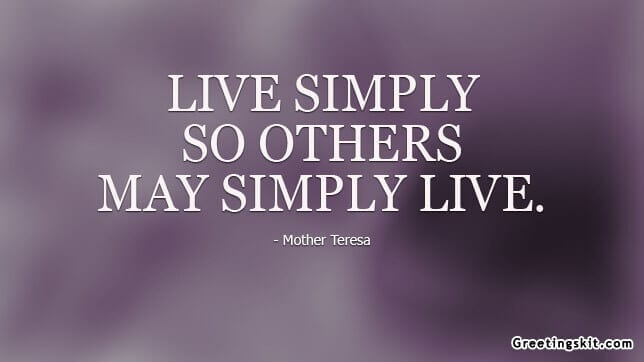 live simply picture quotes