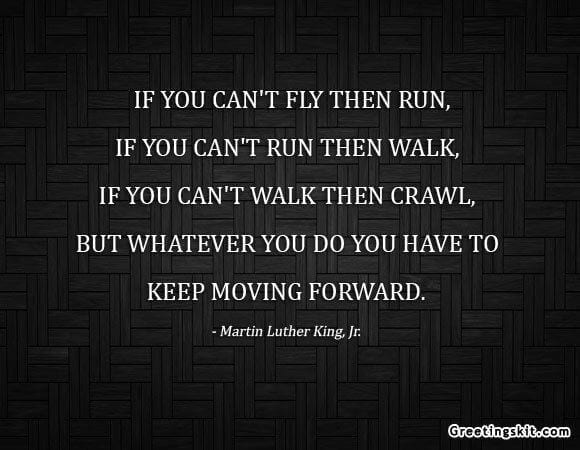 If you can't fly then run quotes
