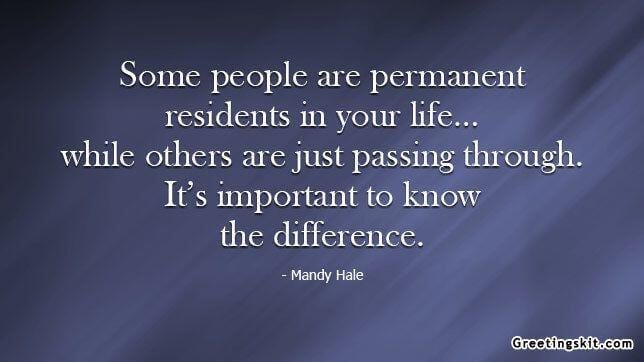 permanent residents in your life picture quotes