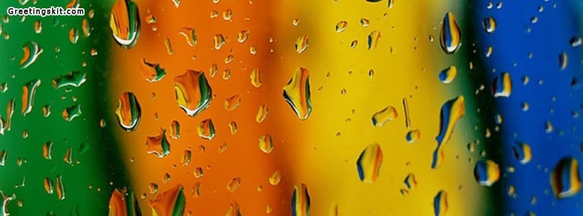Colorful Drops Facebook Timeline Cover