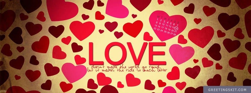 Countless Love Hearts Facebook Timeline Cover