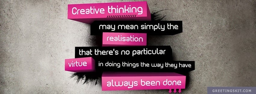 Creative Thinking Facebook Timeline Cover