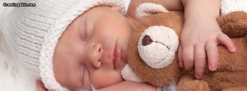 Sleeping Cute Baby Facebook Timeline Cover