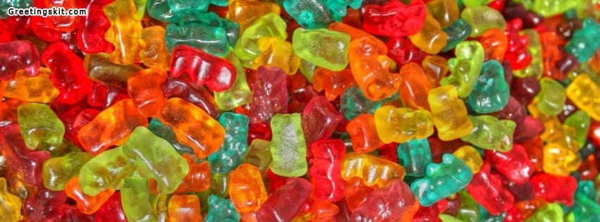 Gummy Bear Colorful Candy Facebook Timeline Cover