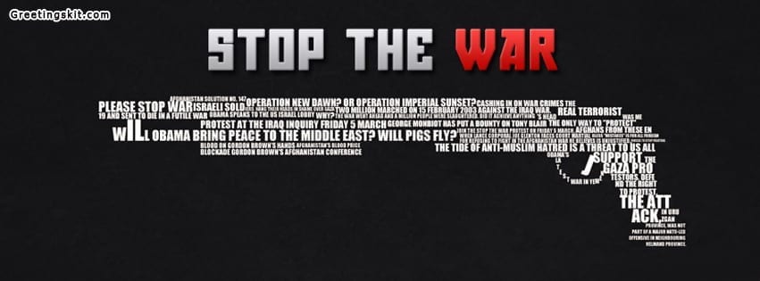 Stop The War Facebook Timeline Cover