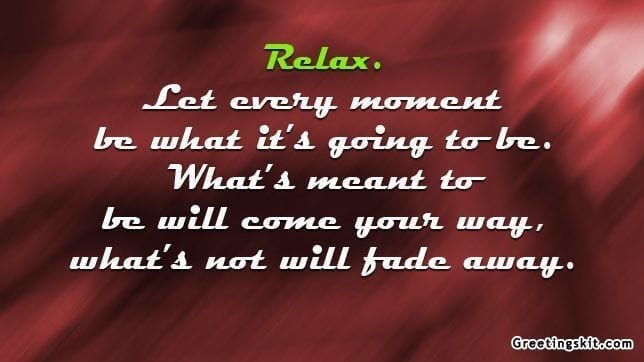 Relax – Picture Quote