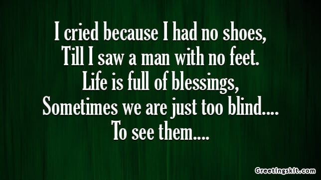 Life is Full of Blessings – Picture Quote