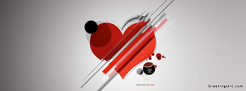 Abstract Heart Facebook Cover