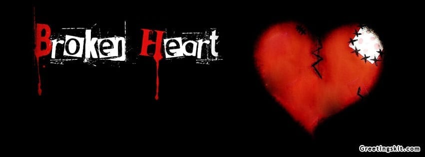 Broken Heart Facebook Timeline Cover Image