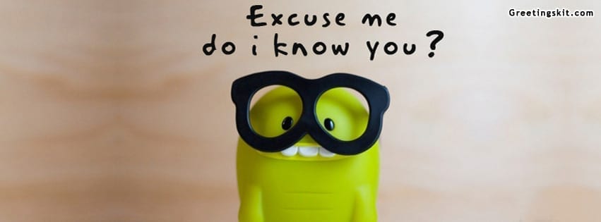 Excuse Me Do I Know You Facebook Timeline Cover