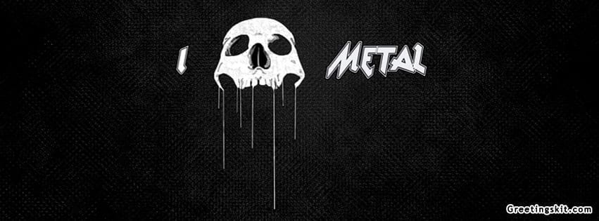 I Love Metal Skull Hd Facebook Cover
