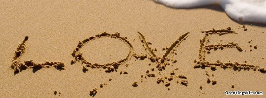 Love Sand Facebook Cover