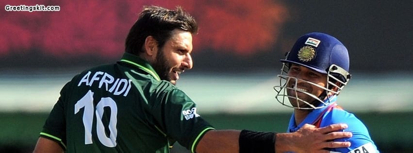 Afridi And Sachin Facebook Timeline Cover