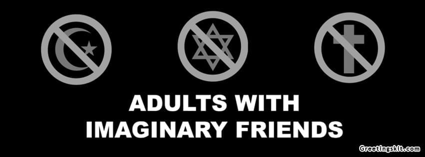 Athiest Imaginary Friends Facebook Cover