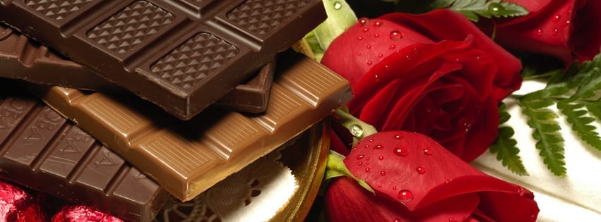 Chocolate And Rose Facebook Timeline Cover
