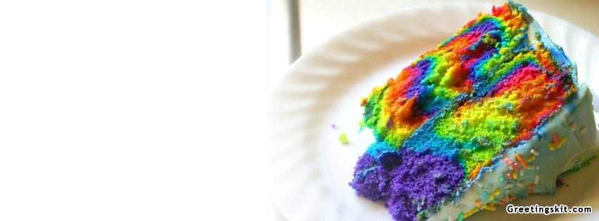 Colorful Cake Facebook Timeline Cover