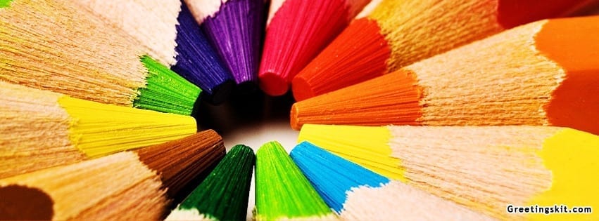 Color Pencils Facebook Timeline Cover