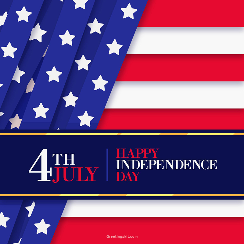 Flat Design Independence Day Concept – United States