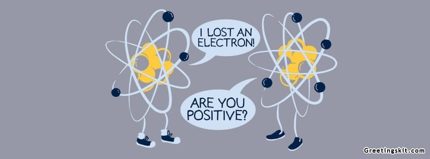 Funny Electrons Nerd Facebook Cover