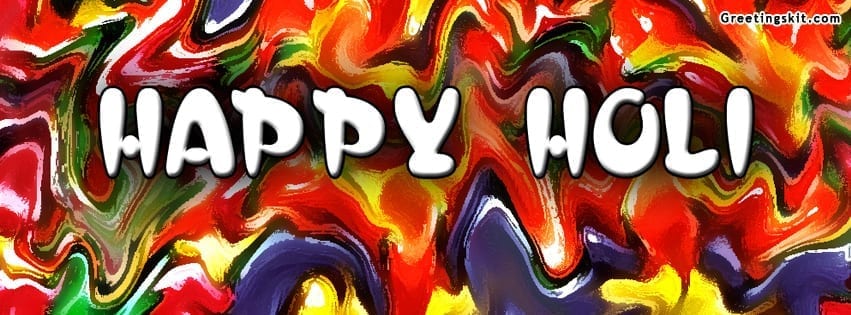 Happy Holi Facebook Profile Timeline Cover Image