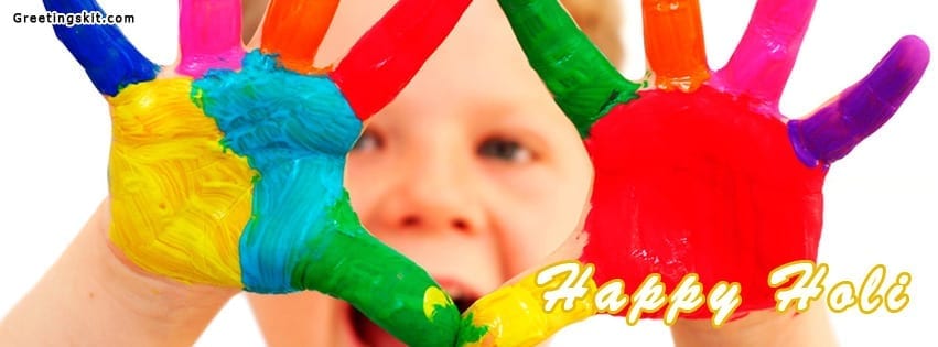 Happy Holi Facebook Cover Pic