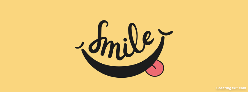 Smile simple facebook timeline cover